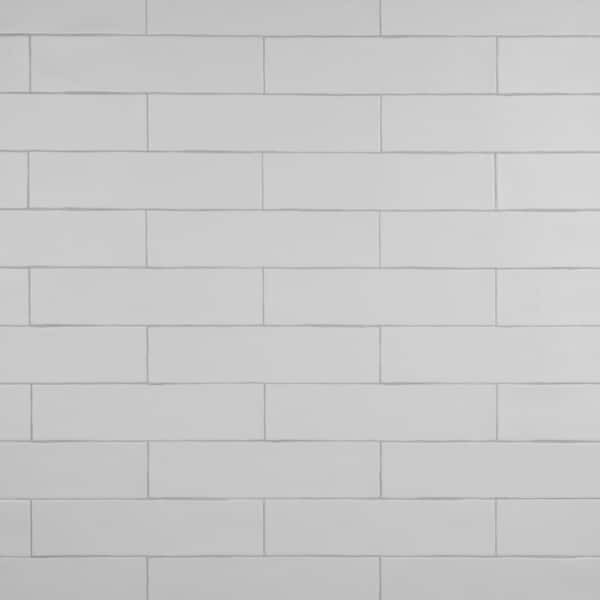 Merola Tile Chester Matte Bianco 3 in. x 12 in. Ceramic Wall Tile (5.72 sq. ft./Case)