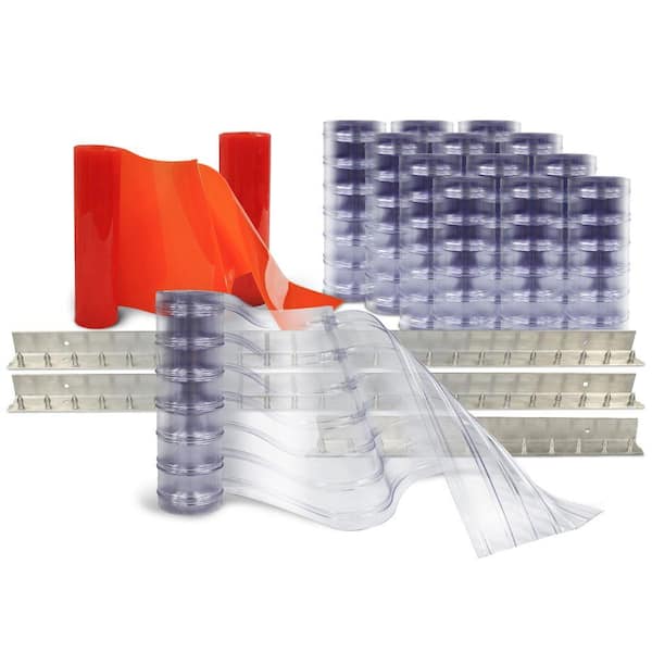 Scratch-Guard 10 ft. x 10 ft. PVC Strip Door Kit