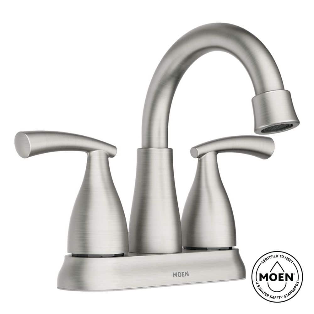 MOEN Essie 2-Handle 4 in. Centerset Bathroom Faucet in Spot