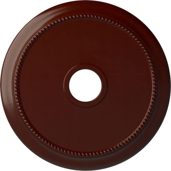 Ekena Millwork 2-1/4" x 24-1/8" x 24-1/8" Polyurethane Crendon Ceiling, Brushed Mahogany