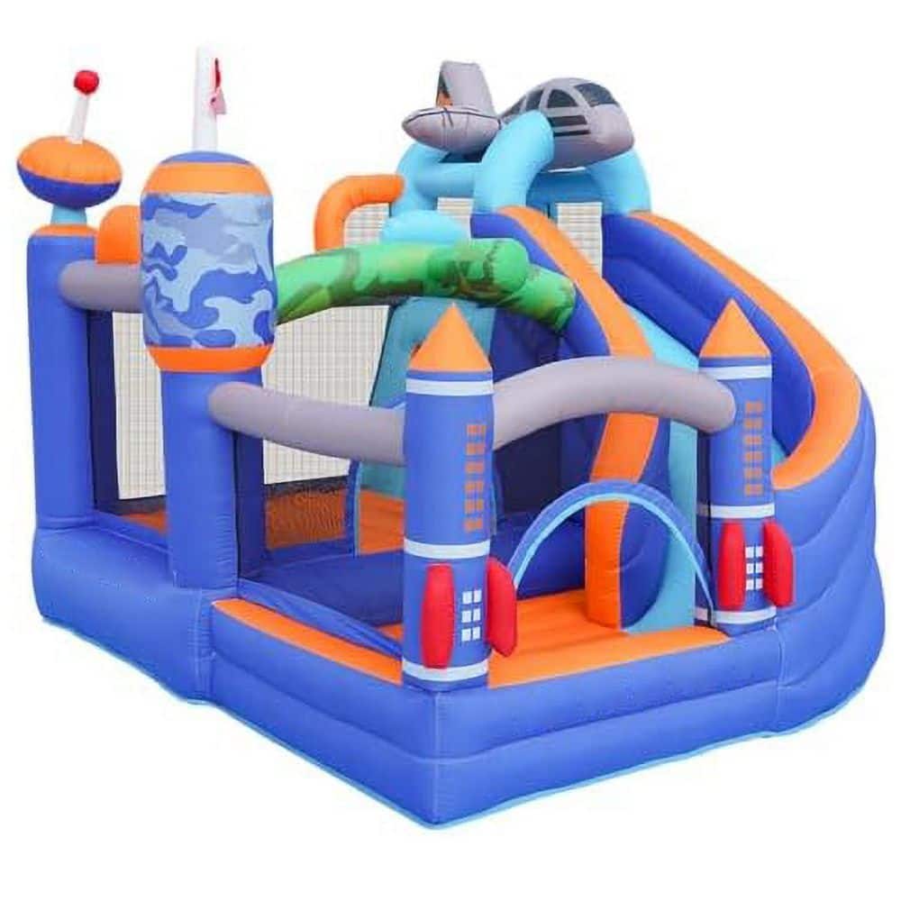 Inflatable Bounce House with Climb Wall, Ball Pit, Slide & Blower, 1 Pack price history on PriceWatchPro