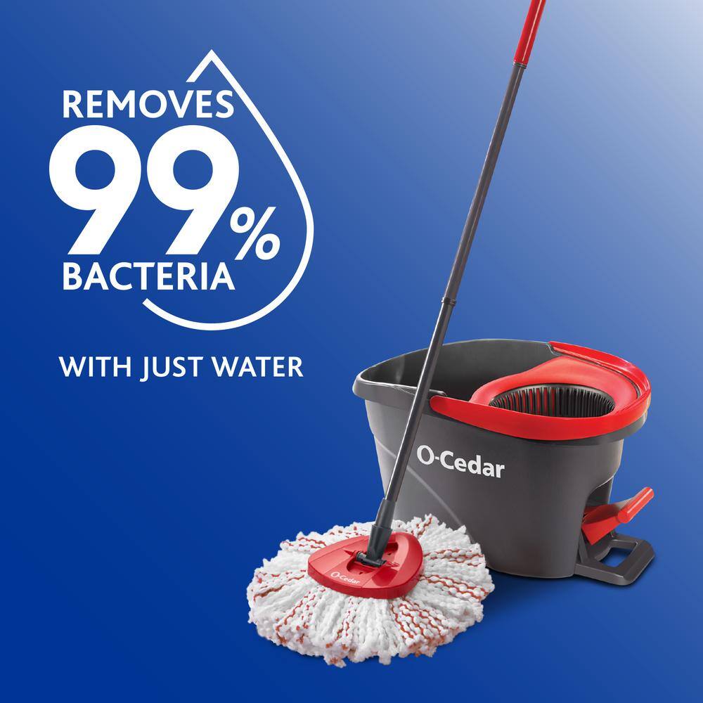 EasyWring Deep Clean Microfiber Spin Mop with Bucket System and 2 Extra