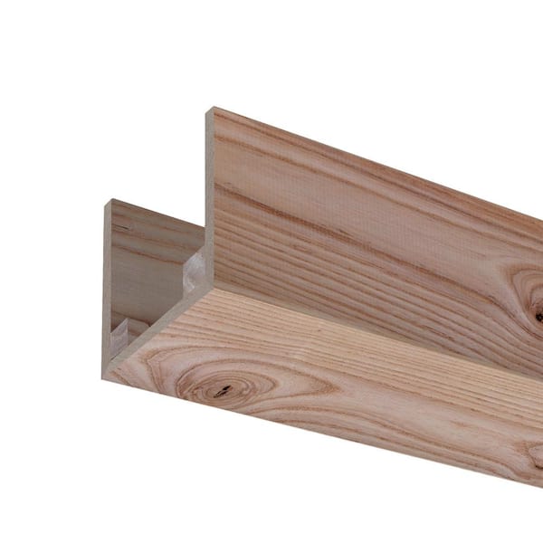 5.5 in. W x 5.5 in. H x 92 in. L Rustic Ash Box Faux Beam