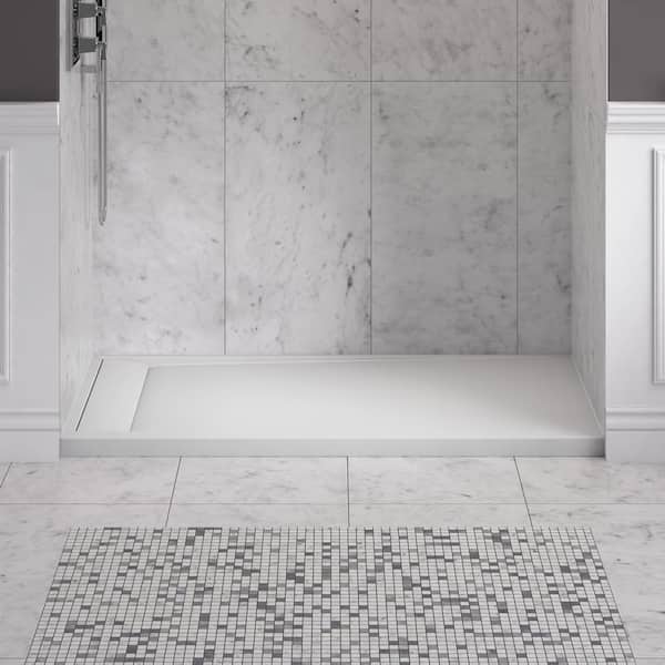 Townsend 60 in. x 36 in. Single Threshold Shower Base with Left Drain in White
