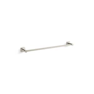 Parallel 24 in. Wall Mounted Towel Bar in Vibrant Polished Nickel