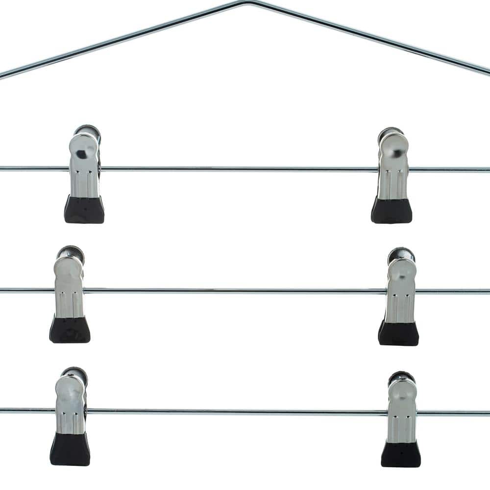 Chrome 4-Tier Swing Arm Pants and Skirt Hanger