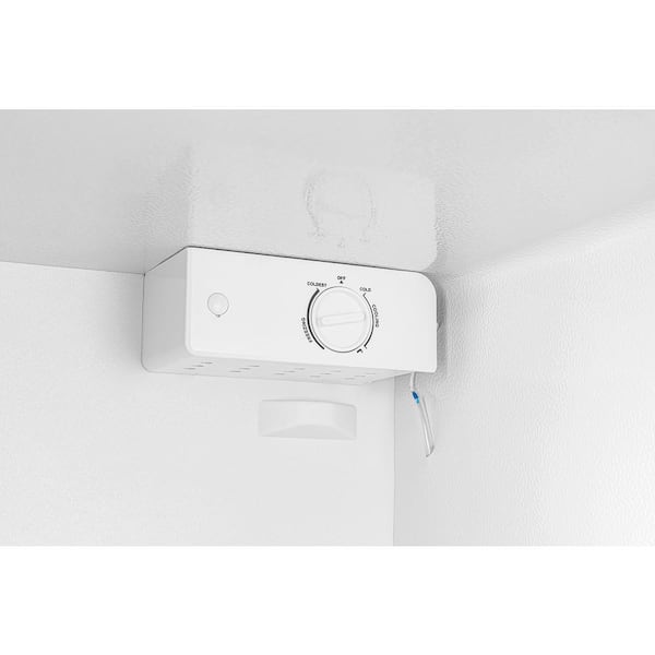 7 Cu. Ft. Convertible Upright Manual Defrost Freezer/Refrigerator in Stainless Steel Garage Ready