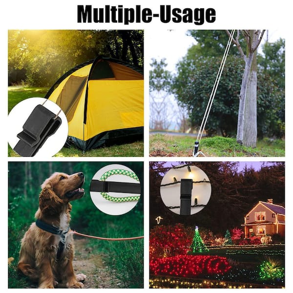 10 in. Black Plastic Heavy Duty Landscaping Plant Edging Stake (30-Pack)