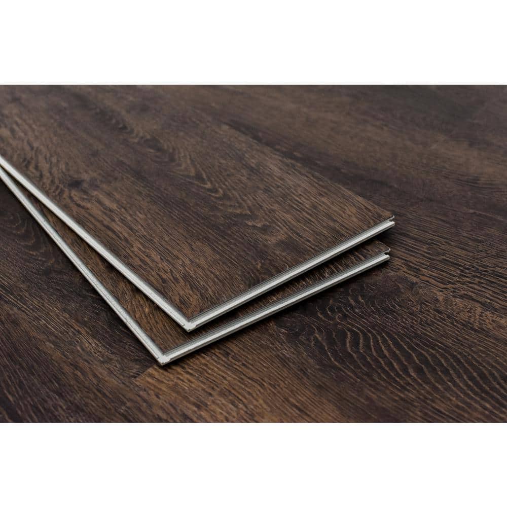 Take Home Sample - Romulus Deep Espresso 20 MIL x 9 in. W x 60 in. L Click Lock Waterproof Vinyl Plank Flooring price history on PriceWatchPro