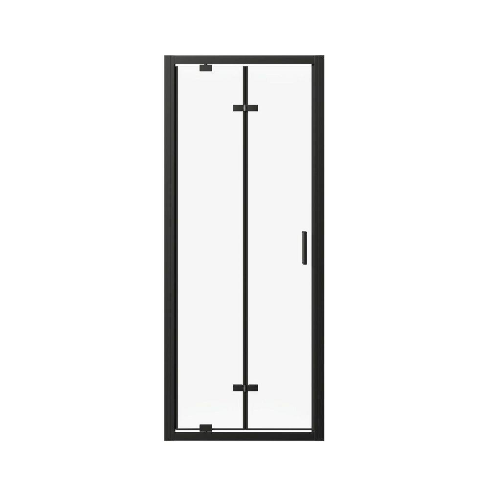 30 in. W x 72 in. H Bi-Fold Framed Shower Door in Matte Black with Clear Glass price history on PriceWatchPro