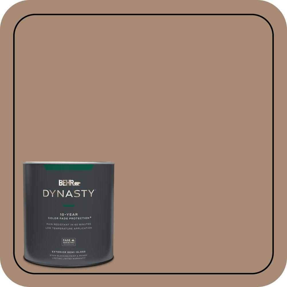 1 qt. #N240-5 Rodeo Tan Semi-Gloss Enamel Exterior Stain-Blocking Paint & Primer price history on PriceWatchPro