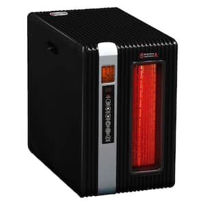 1,500-Watt Positive Thermal Coefficient Portable Electric Space Heater with Remote and Built-In Air Purifier
