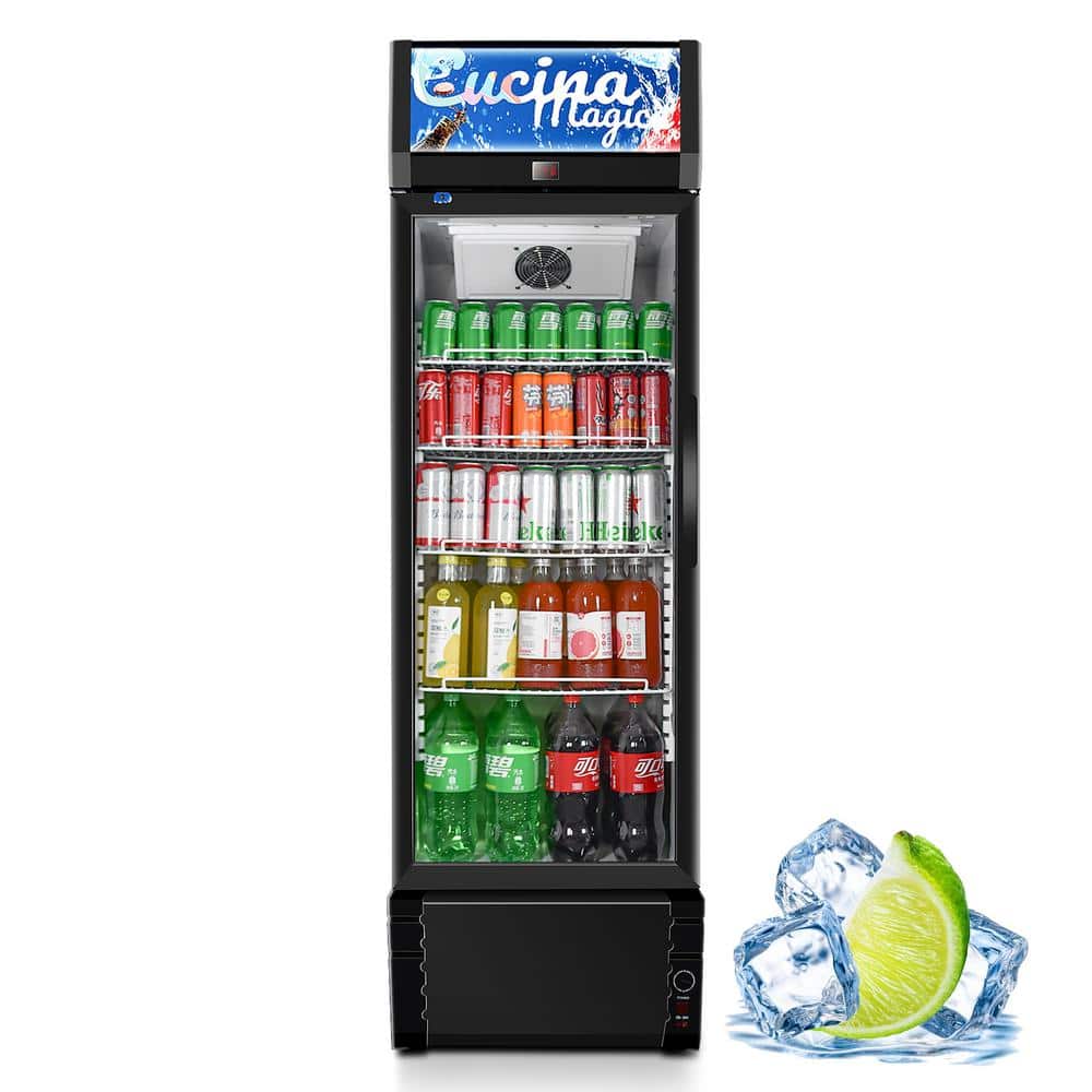 24.6 in. 12.5 cu. ft. Commercial Refrigerator with Adjustable 4-Racks in Black
