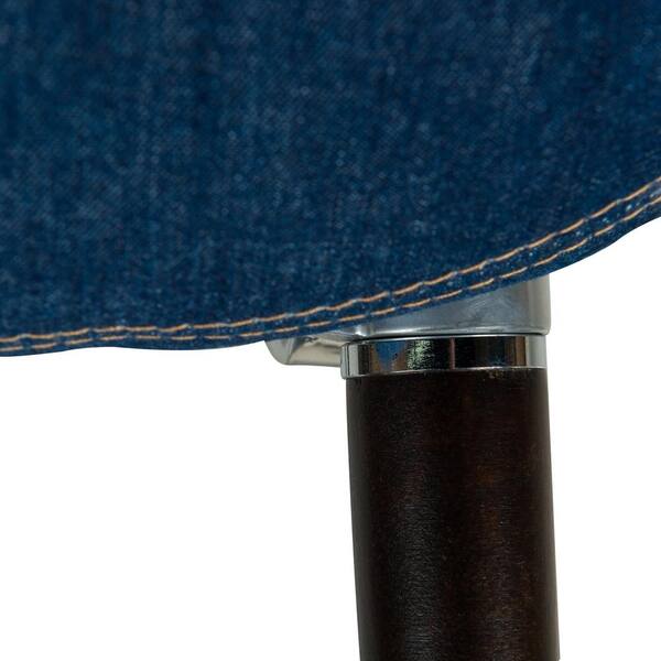 Leisuremod Milburn Denim Arm Chair MA23DBU - The Home Depot