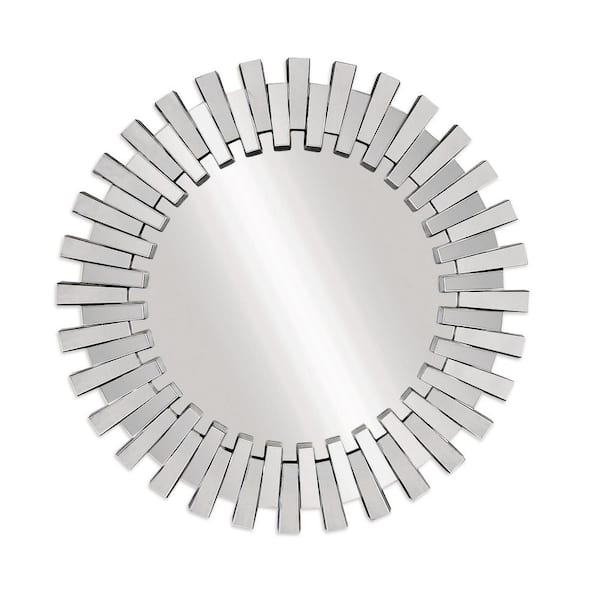 Unbranded Large Irregular Clear Mirror Hooks Modern Mirror (41 in. H x 41 in. W)
