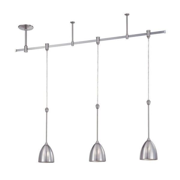 Filament Design Cassiopeia 3-Light Satin Nickel Track Lighting Kit