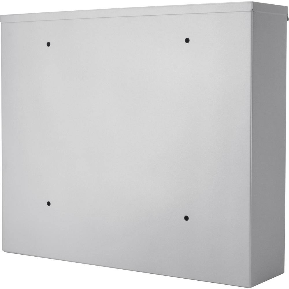 Gray Steel Medium Lockable Wall Mount Mailbox