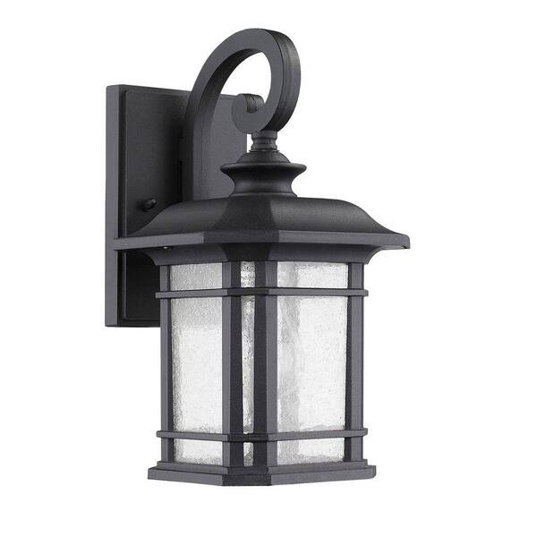 Chloe Lighting Franklin Transitional 1-Light Outdoor Black Wall Sconce