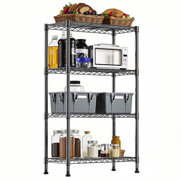 Tileon Heavy Duty 4-Tier Shelving Unit, Storage Shelving, 1400 lbs