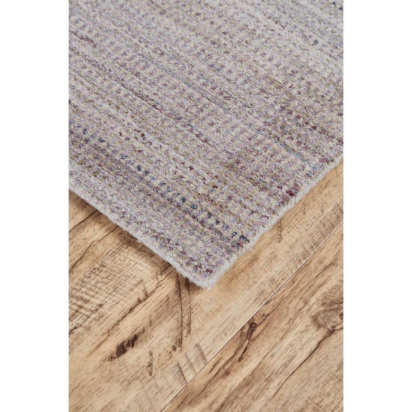 2 ft. x 8 ft. Blue, Gray Ombre Area Rug