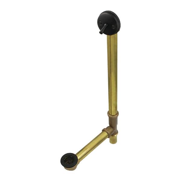 Kingston Brass Made To Match 20-Gauge Trip Lever Tub Waste and Overflow in Matte Black