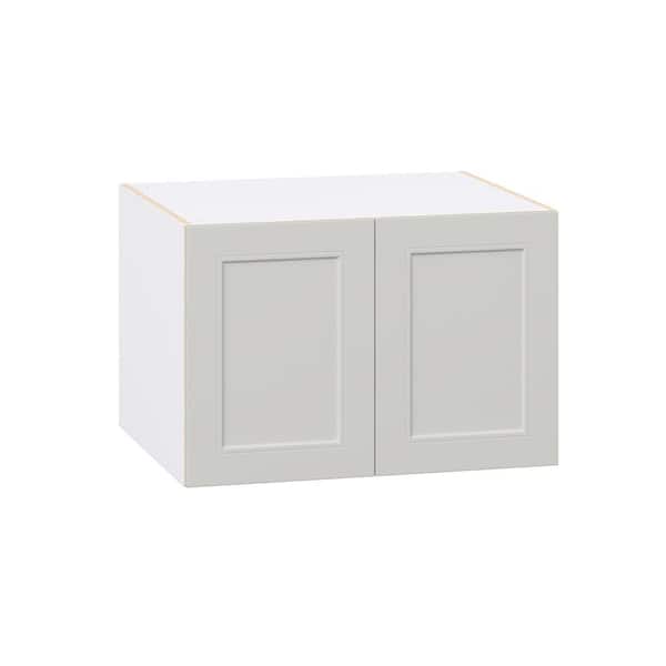 J COLLECTION Galveston 30 in. W x 24 in. D x 20 in. H Assembled Shaker Wall Bridge Kitchen Cabinet in Light Grey