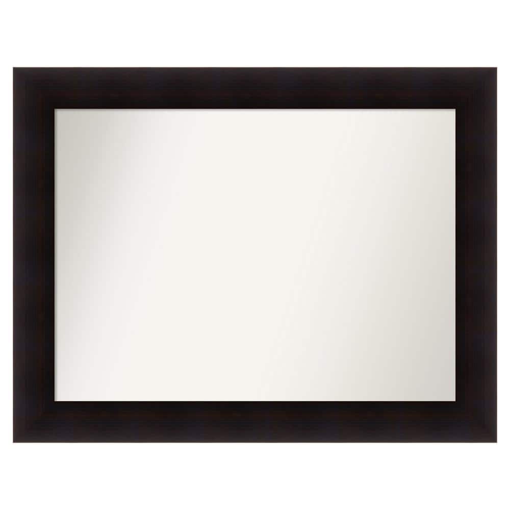 Portico Espresso 35.75 in. x 27.75 in. Custom Non-Beveled Wood Framed Batthroom Vanity Wall Mirror price history on PriceWatchPro