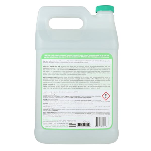 Simple Green 1 Gal. Concrete and Driveway Cleaner Pressure Washer