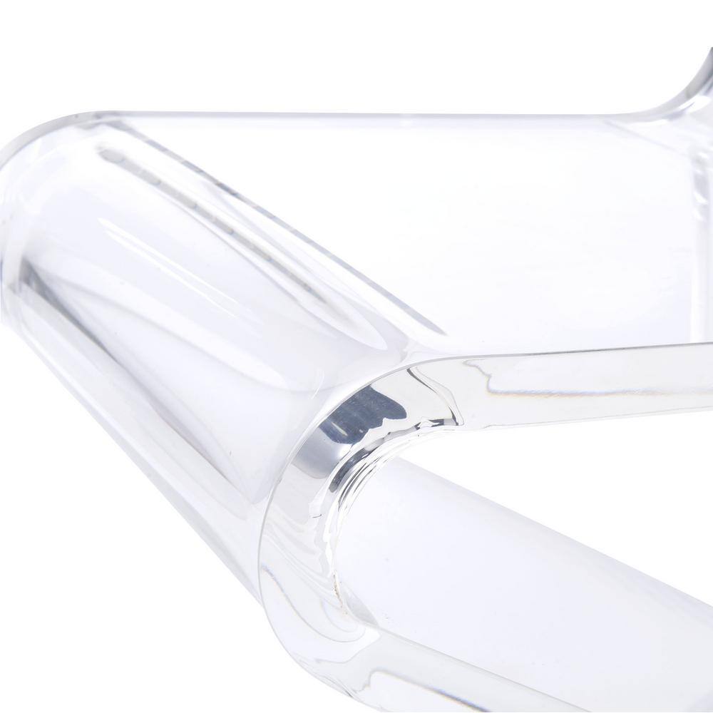 Clear Acrylic Z-Shaped Modern Side Chair