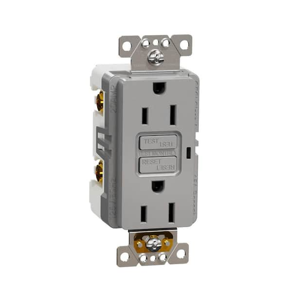 Eaton 15-Amp 125-volt Tamper Resistant Residential/Commercial Duplex Switch  Outlet, White in the Electrical Outlets department at