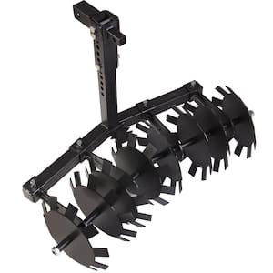38 in. Cutting Width Disc Rake Tiller with 2 in. Receiver Hitch for ATV/UTV