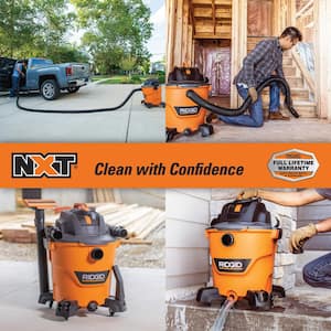 12 Gallon 5.0 Peak HP NXT Shop Vac Wet Dry Vacuum with General Debris Filter, Hose, Accessories and 20 ft. Locking Hose