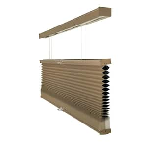 Cut-to-Size Barnwood Cordless Top Down Bottom Up Blackout Insulating Polyester Cellular Shade 23.75 in. W x 48 in. L