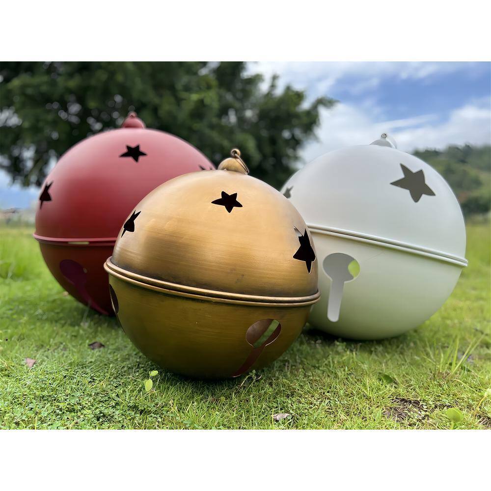 AMITY TRUN LLC 23.62 in. L Metal Jingle Bell Christmas Ornament