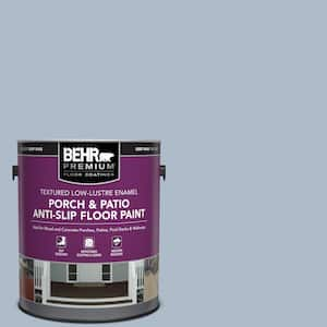 1 gal. #PPU15-16 Simply Blue Textured Low-Lustre Enamel Interior/Exterior Porch and Patio Anti-Slip Floor Paint