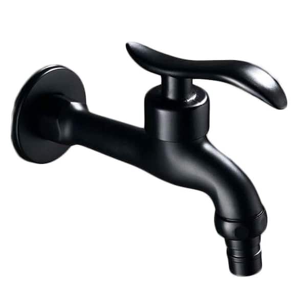 Lukvuzo Single-Handle Wall Mounted Basin Tap Kitchen Faucet in Black