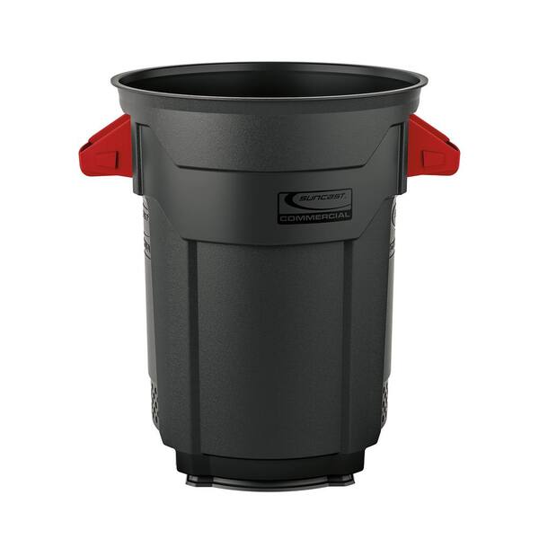 Suncast Commercial 20 Gal. Gray Commercial Trash Can