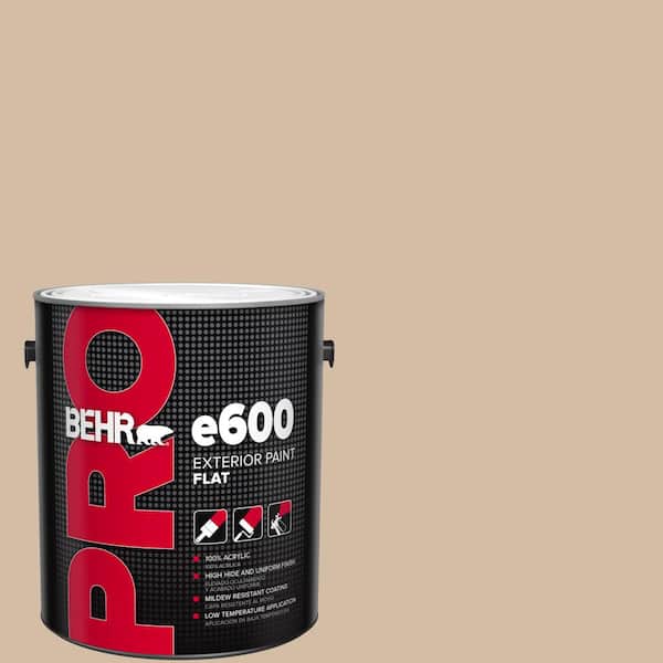BEHR PRO 1 gal. #HDC-MD-12 Tiramisu Cream Flat Exterior Paint