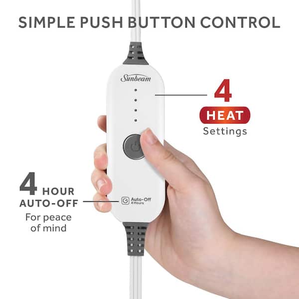 Sunbeam 50 x 60 Quilted Nordic Velvet Reverse Sherpa