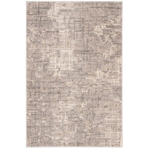 Meadow Gray Doormat 3 ft. x 5 ft. Abstract Gradient Area Rug