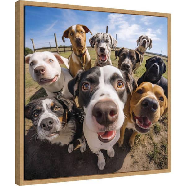 Kate and Laurel Sylvie Funny Animal Dog Selfie by The Creative