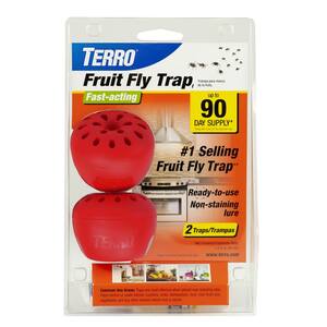 Ready-to-Use Indoor Fruit Fly Traps with Bait (2-Count)
