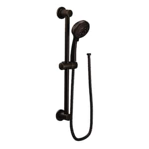 4-Spray 4 in. Eco-Performance Handheld Handshower with Slidebar in Oil Rubbed Bronze