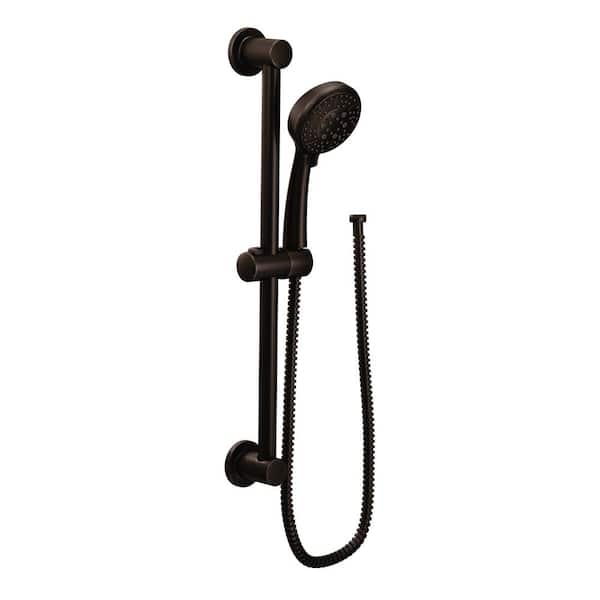 MOEN 4-Spray 4 in. Eco-Performance Handheld Handshower with Slidebar in Oil Rubbed Bronze