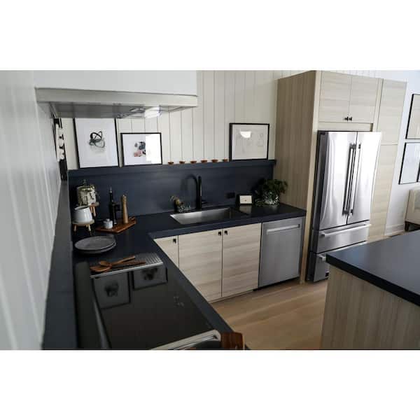 36 in. 22.5 Cu Ft Counter-Depth French Door Refrigerator in Stainless Steel