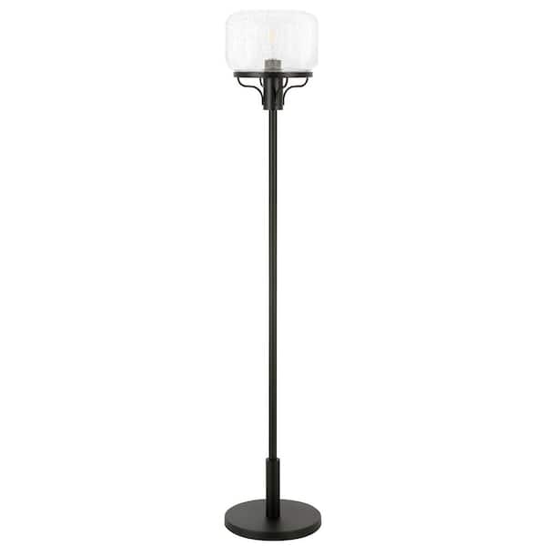 Meyer&Cross Tatum 62 in. Blackened Bronze Globe and Stem Floor Lamp