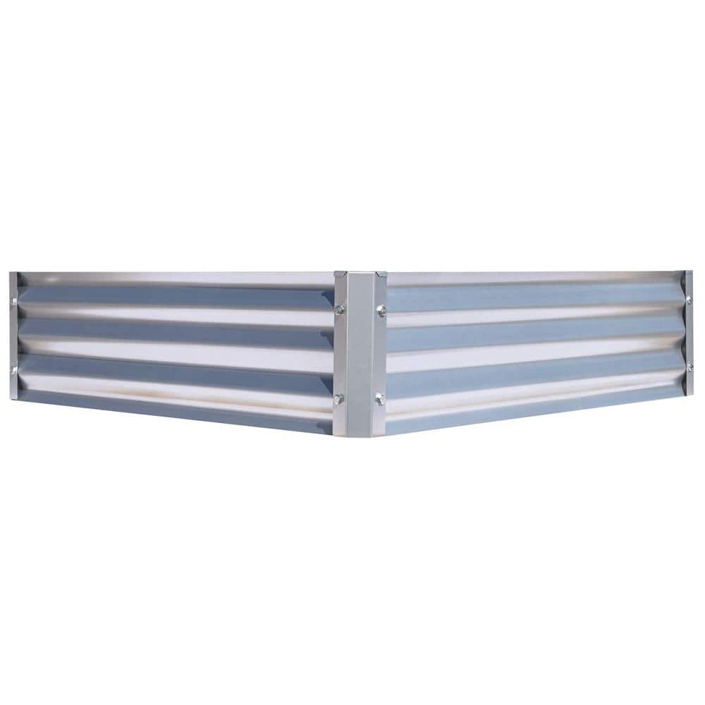 Galvanized Steel Raised Garden Bed for Outdoor Yard