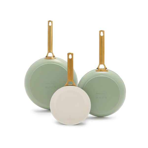 GreenPan Reserve 3-Piece Ceramic Non-Stick Fry Pan Set in Sage