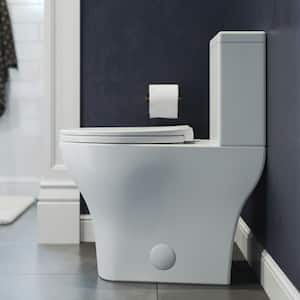 Sublime II 2-piece 0.8/1.28 GPF Dual Flush Round Toilet in Glossy White, Seat Included