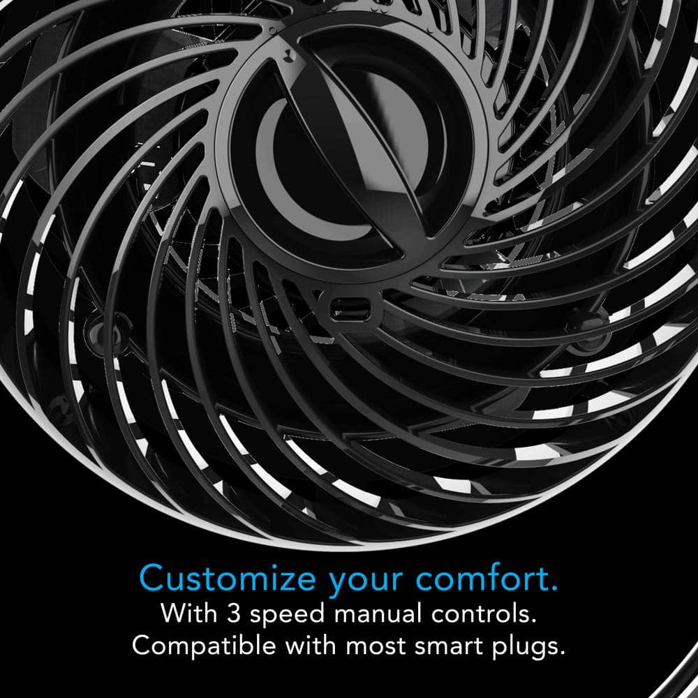Black Metal Adjustable Desk Clip Fan with Three Speeds